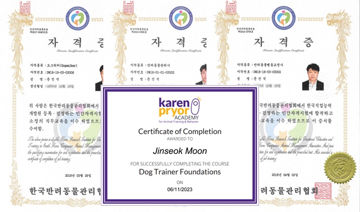 반려견 행동 교정사 자격증