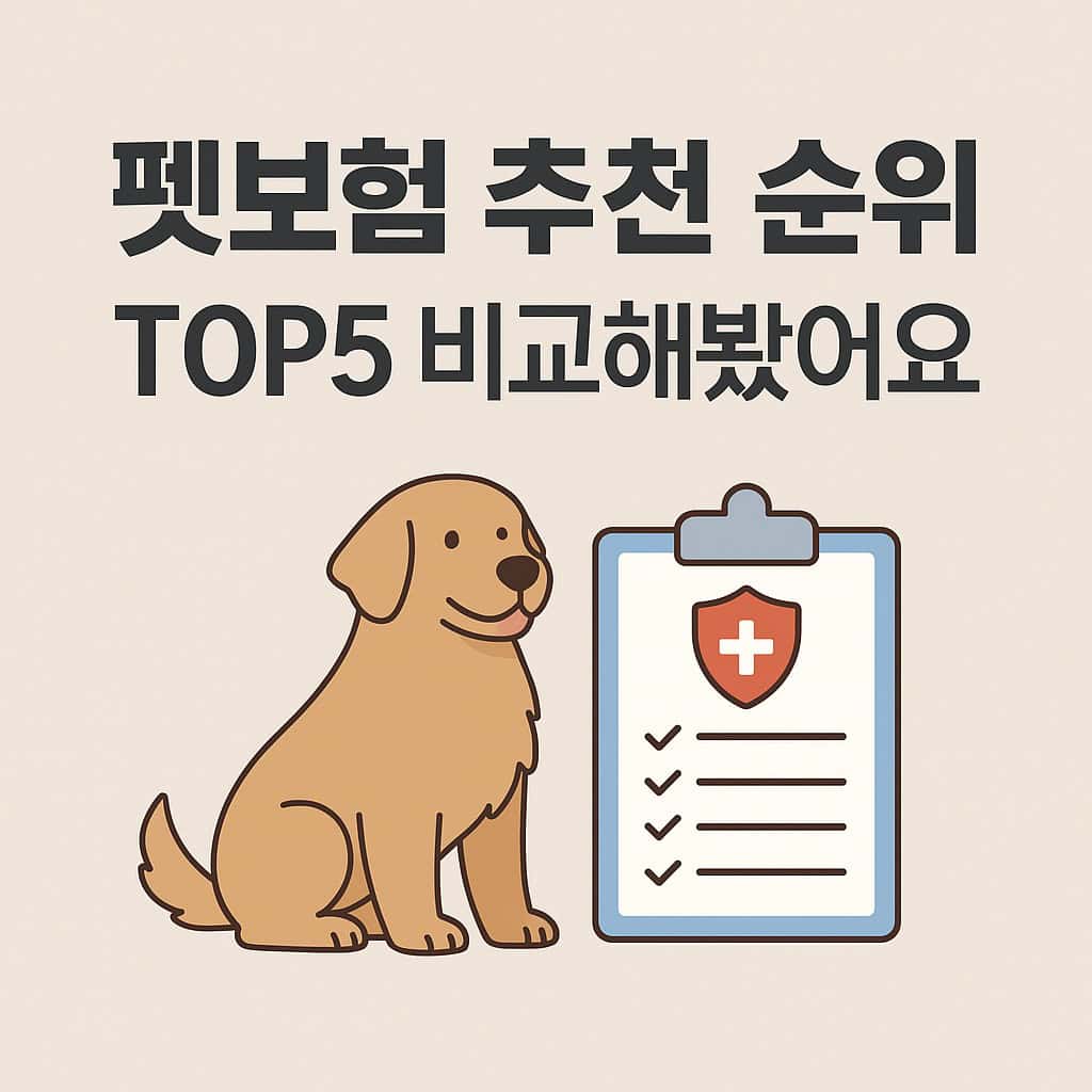 펫 보험 추천 순위 TOP5