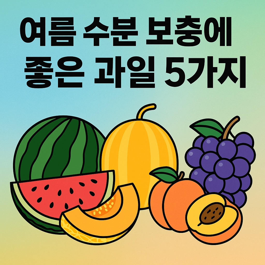 더운 여름 수분 보충에 좋은 과일 5가지