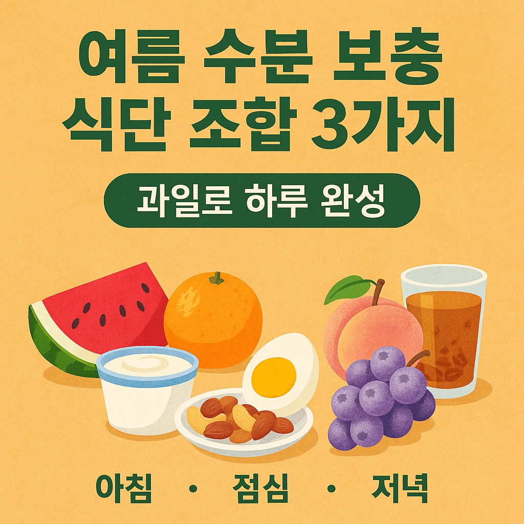 여름 수분 보충 식단 조합 3가지! 과일로 하루 완성