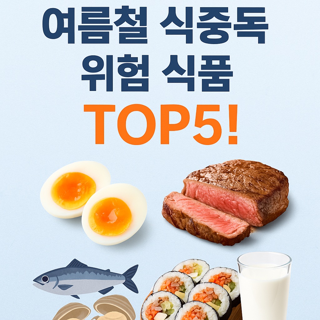 여름철 식중독 위험 식품 TOP5