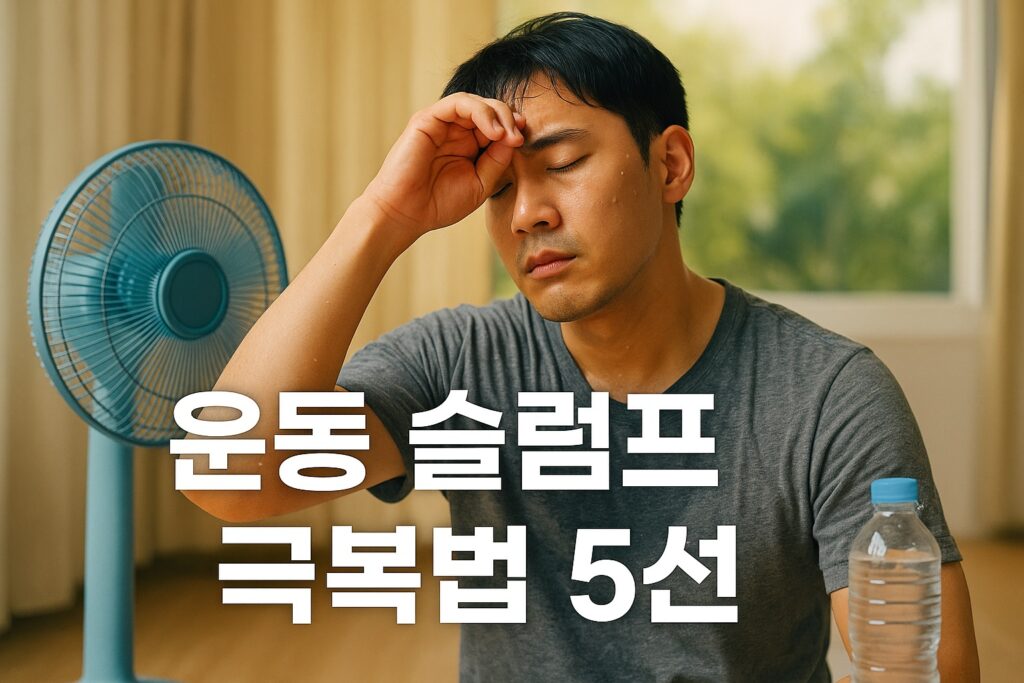 운동 슬럼프 극복...어떻게 하지?