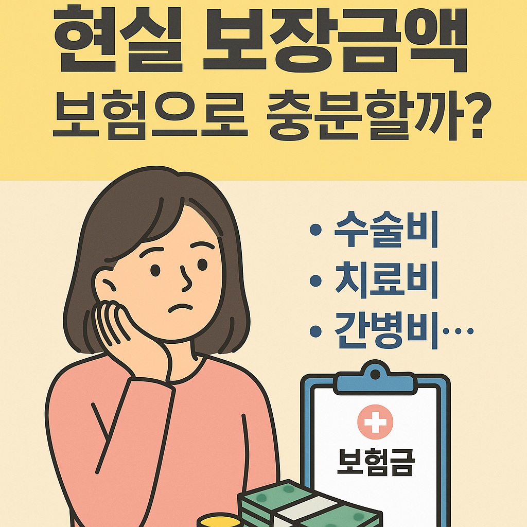 현실 보장 금액, 보험으로 충분한가?