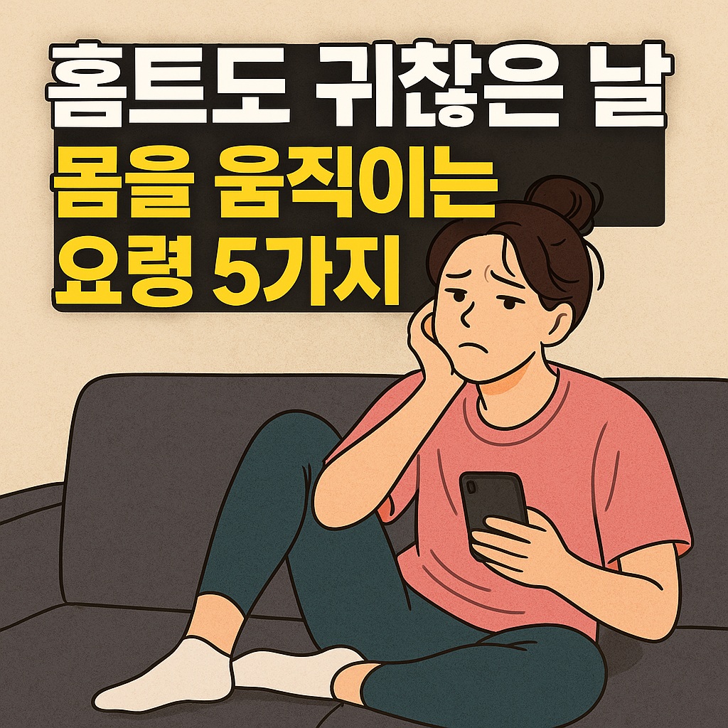 홈트도 귀찮은 날 몸을 움직이는 요령 5가지