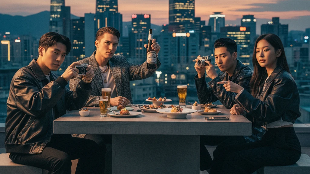 가오 잡고 마시는 맥주