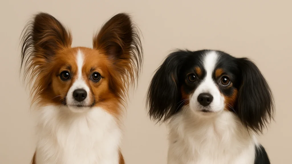 파피용 귀 형태