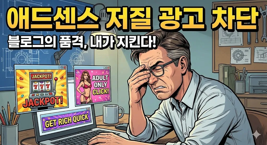 애드센스 저질 광고 차단