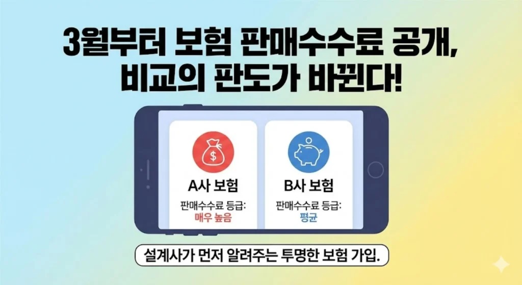 보험 판매수수료 공개