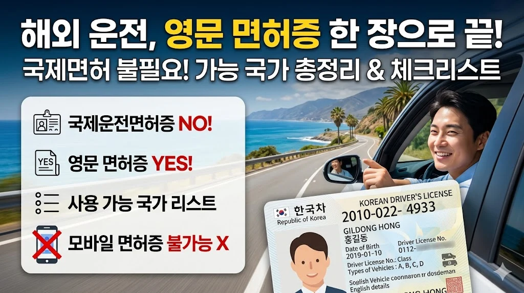 영문 운전 면허증 활용 방법
