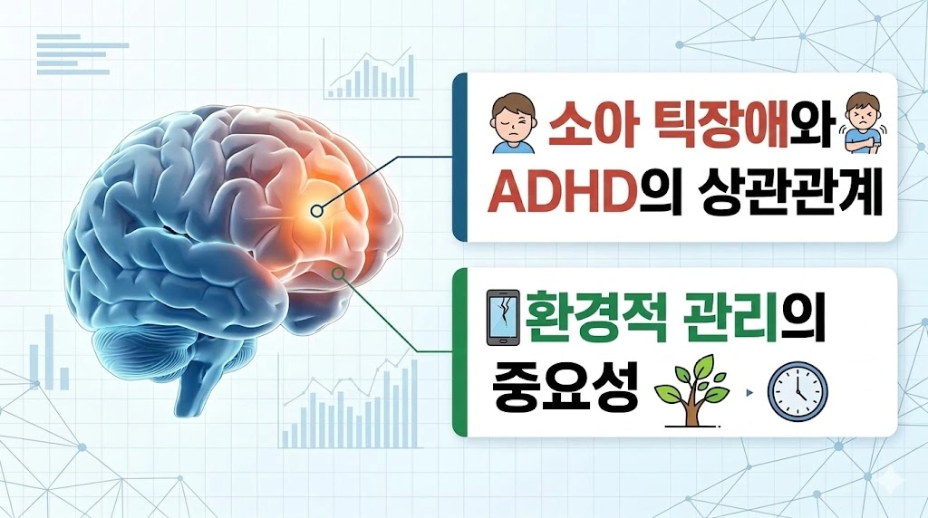 소아 틱 장애와 ADHD의 상관 관계