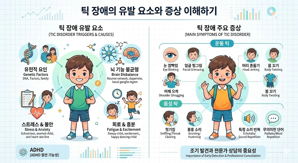 소아 틱 장애 증상