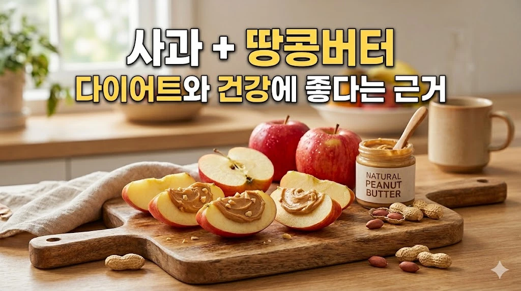 사과 땅콩버터 조합이 다이어트와 건강에 좋다는 근거