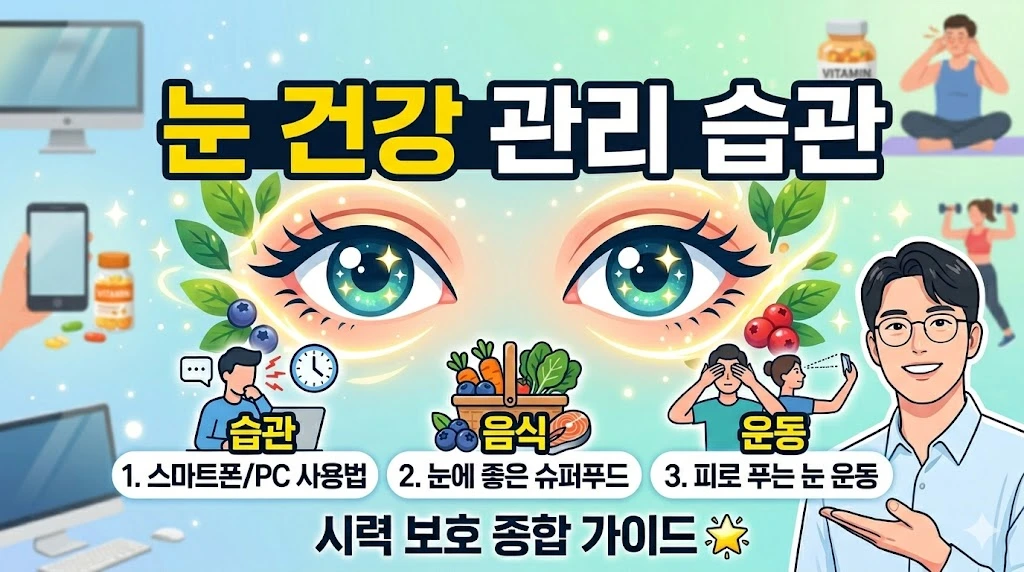 눈 건강 관리 습관