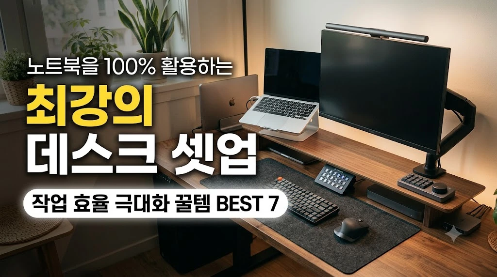 노트북 데스크 셋업 추천 장비